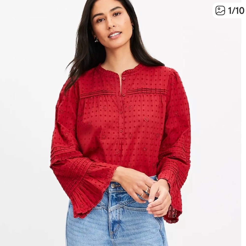 Loft Eyelet Blouse